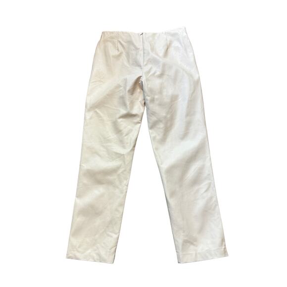 NBD White Faux Leather Pants MEDIUM Ankle Quiet Luxury Designer Revolve $228 NEW - Picture 6 of 9